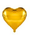Ballon Métallique Cœur Doré - Dimensions : 35 x 35 cm