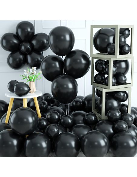 Sachet de 20 Ballons Noirs - Dimensions : 30 x 30 cm