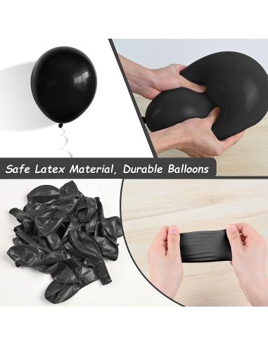 Sachet de 20 Ballons Noirs - Dimensions : 30 x 30 cm