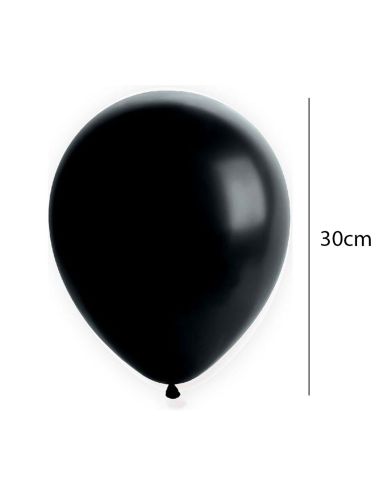 Sachet de 20 Ballons Noirs - Dimensions : 30 x 30 cm