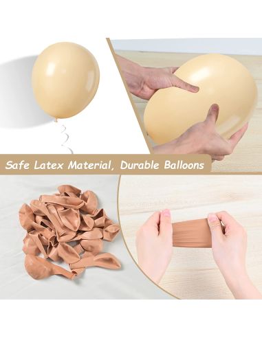 Sachet de 20 Ballons couleur Lin - Dimensions : 30 x 30 cm