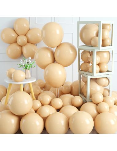 Sachet de 20 Ballons couleur Lin - Dimensions : 30 x 30 cm