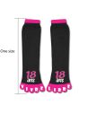 Chaussettes Orteils "18 ANS VIVRE LIBRE" Imprimé en Relief - Taille Unique