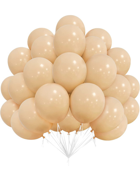 Sachet de 20 Ballons couleur Lin - Dimensions : 30 x 30 cm