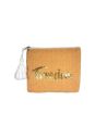 Sac Pochette en Jute avec Motif en Sequin - Dimensions : 22 x 18 cm