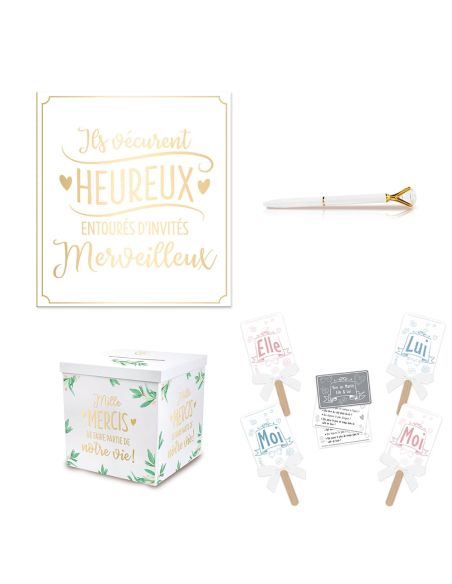 Accessoires de Mariage / Pack objets pour mariage "Classic Wedding"