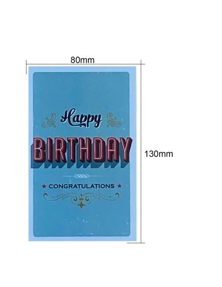 Lot de 5 Étiquettes pour Bouteilles Thème "Party" / Dimensions : 13 x 8 cm