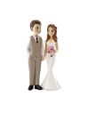 Figurine Couple jeunes Mariés Homme et Femme en Résine - Dimensions : 15 x 7,5 cm
