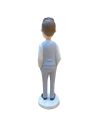 Figurine Couple Jeunes Mariés Homme et Femme en Résine - Dimensions 12 x 7,4 cm