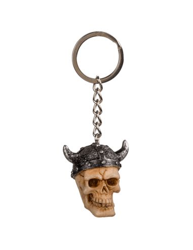 Gadget Fantaisie / Porte-clé Tête de Mort en Polyresine et Métal