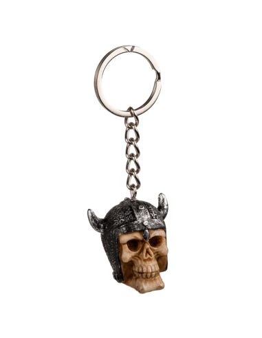 Gadget Fantaisie / Porte-clé Tête de Mort en Polyresine et Métal