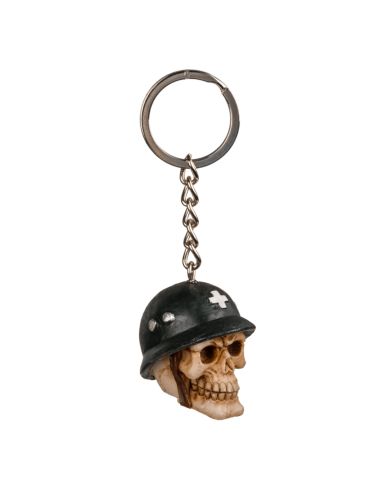 Gadget Fantaisie / Porte-clé Tête de Mort en Polyresine et Métal