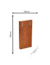Jeu à Boire / Cadre Décapsuleur en Bois, Métal et PVC / Dimensions : 18 x 4 x 39,5 cm