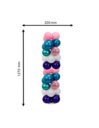 Support Ballons vertical Réutilisable / Dimensions : 127 x 20 cm