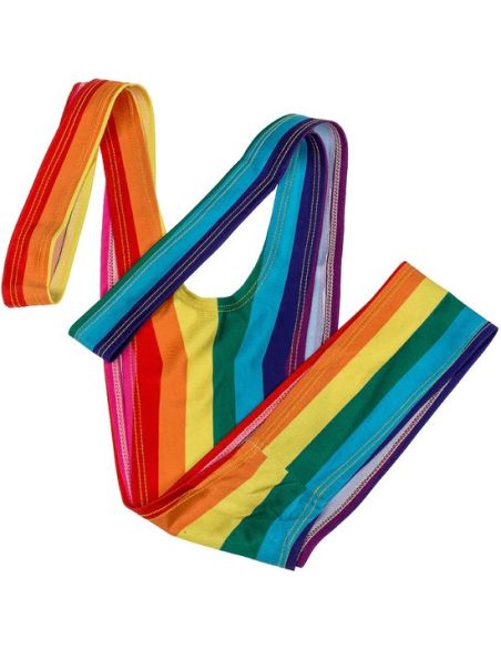 Maillot de bain pour homme Mankini Multicolore /  Taille unique / Matière : Polyester / Dimensions : 71 x 14