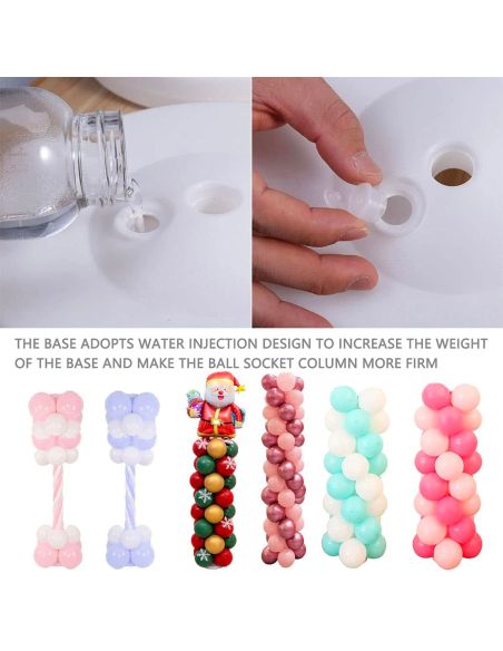 Support Ballons vertical Réutilisable / Dimensions : 127 x 20 cm