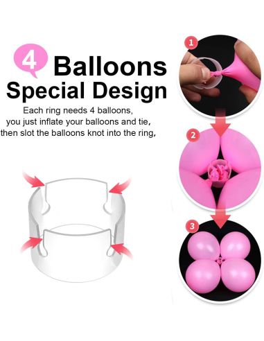 Support Ballons vertical Réutilisable / Dimensions : 127 x 20 cm