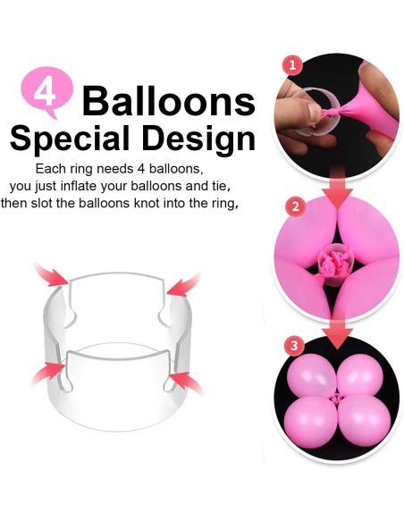 Support Ballons vertical Réutilisable / Dimensions : 127 x 20 cm