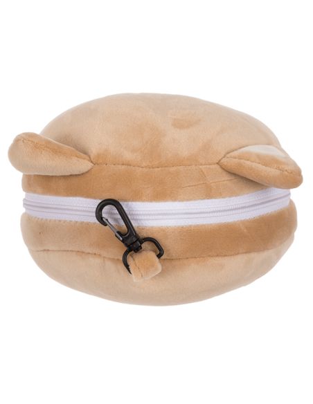 Coussin de Voyage Tête de Shiba Inu en Peluche avec Masque de Nuit / Dimensions 15 x 10 x 15 cm