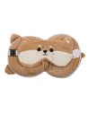 Coussin de Voyage Tête de Shiba Inu en Peluche avec Masque de Nuit / Dimensions 15 x 10 x 15 cm