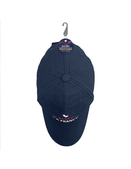 Casquette Bleu Marine Brodée "ALLEZ LA FRANCE" - Taille Réglable