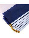 Lot de 6 Drapeaux Tricolores Bleu, Blanc, Rouge - Dimensions : 30 x 16 cm