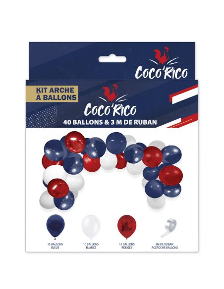 Kit Arche à Ballons Tricolore - Dimension : 3 Mètres