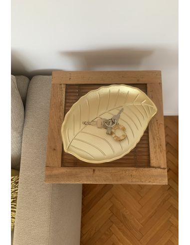 Assiette Feuille d'Or - Dimensions : 24 x 18 cm