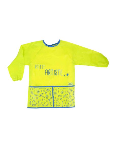 Tablier Manche Longue pour Enfant 3 - 8 ans Imprimé "PETIT ARTISTE" / Taille Unique