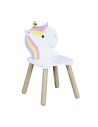 Meuble pour enfant / Table + 2 Chaises Licorne en Bois