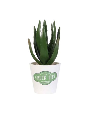 Plante Artificielle en Pot Blanc