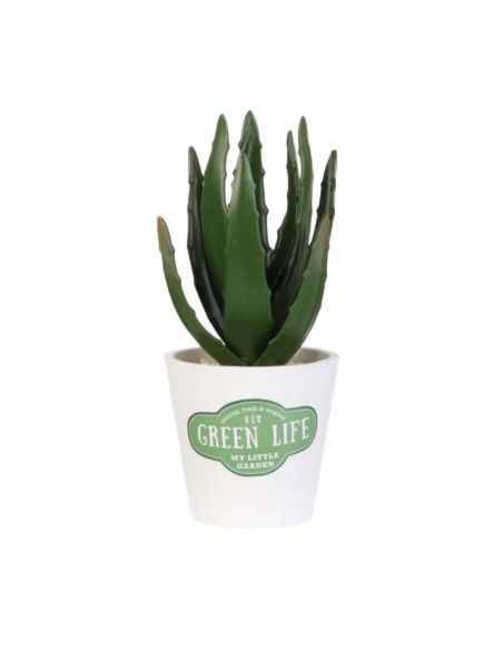 Plante Artificielle en Pot Blanc