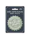 Magnet-Décapsuleur La Bière de Papy - Dimensions : 8 x 8 x 2 cm