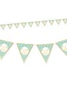 Guirlande 10 Fanion Baby Shower "Mon petit bébé" Bleu