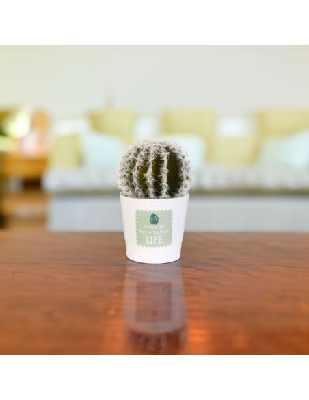 Plante Artificielle en Pot Blanc