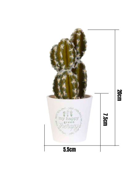 Plante Artificielle en Pot Blanc