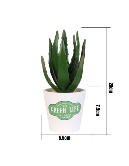 Plante Artificielle en Pot Blanc