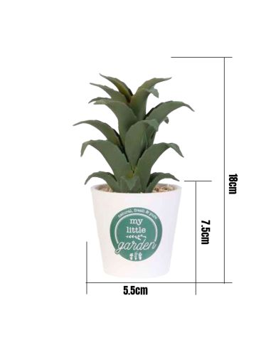 Plante Artificielle en Pot Blanc