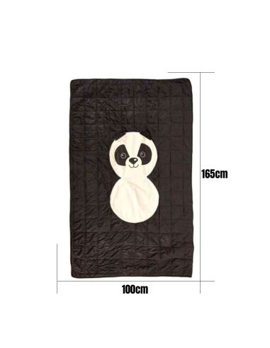 Couverture Convertible Panda / Dimensions : 100 x 165 cm