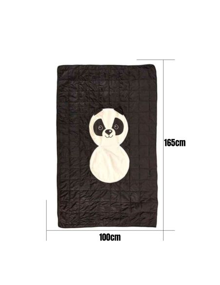 Couverture Convertible Panda / Dimensions : 100 x 165 cm