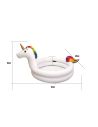 Accessoires de Plage / Piscinette Licorne Gonflable / Dimensions : 192 x 130 x 95 cm