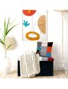 Coussin en Patchwork Déhoussable / Dimensions : 40 x 40 x 10 cm