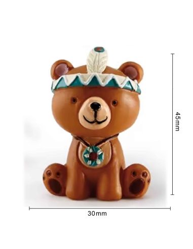 Figurine Les Copains des Bois en Résine - Dimensions : 4 x 3 cm
