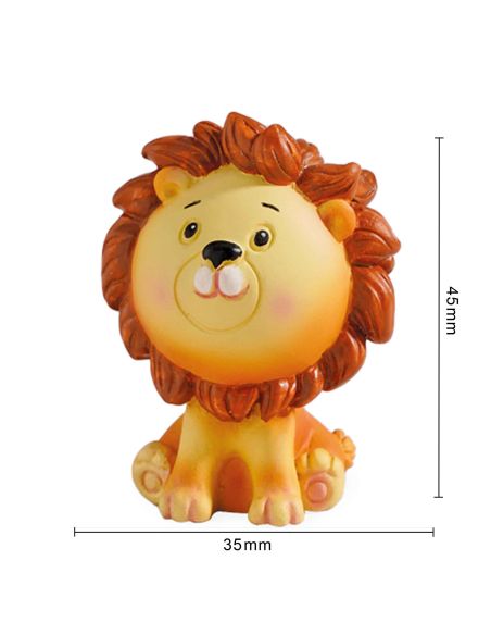 Figurine Animaux de la Savane en Résine - Dimensions : 4 x 3 cm