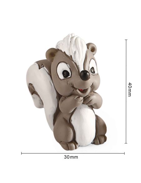 Figurine Les Amis de la Forêt en Résine - Dimensions : 4 x 3 cm