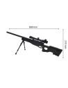 Réplique airsoft Sniper M59P Ressort avec Bipied + Lunette de Visée (2EAGLE)