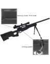 Réplique airsoft Sniper M59P Ressort avec Bipied + Lunette de Visée (2EAGLE)