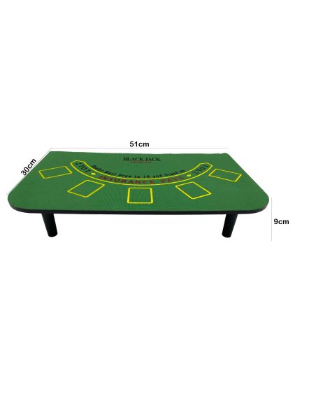 Table de Black Jack - Dimensions : 51 x 30 x 9 cm
