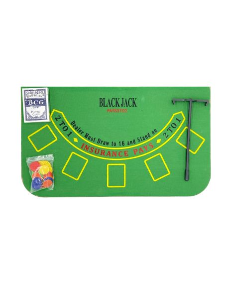 Table de Black Jack - Dimensions : 51 x 30 x 9 cm