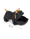 Sculpture Bulldog Noir et doréVide Poche / Dimensions : 30 x 15 cm